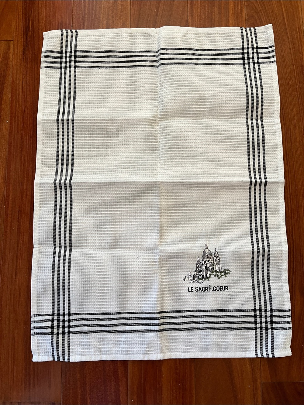 Le Sacré-Cœur Paris Waffle Weave Kitchen Towel French Souvenir Tea Towel Cotton